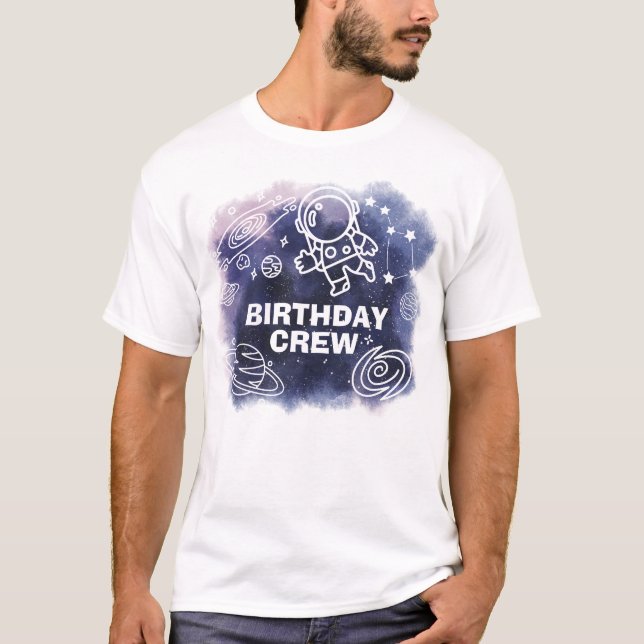 Camiseta Astronauta del espacio exterior Astronauta Birthda (Anverso)