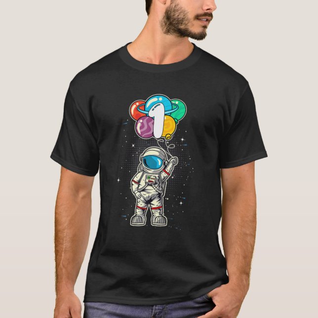 Camiseta Astronauta del espacio exterior infantil Primer ni (Anverso)