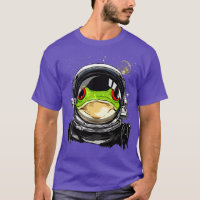 Astronauta del espacio exterior Rana de raza anima