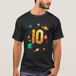 Camiseta Astronauta del espacio ultraterrestre 10.º niño de