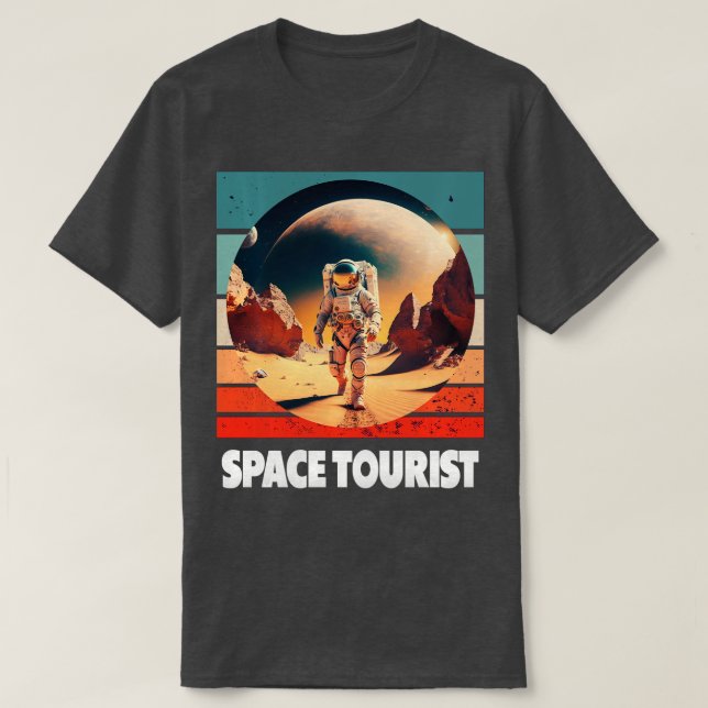 Camiseta Astronauta del espacio ultraterrestre con nutrient (Diseño del anverso)