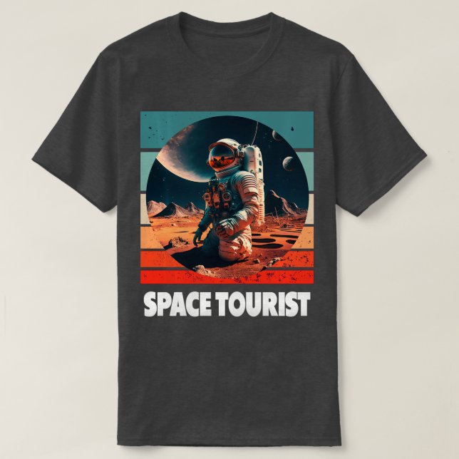 Camiseta Astronauta del espacio ultraterrestre con nutrient (Diseño del anverso)