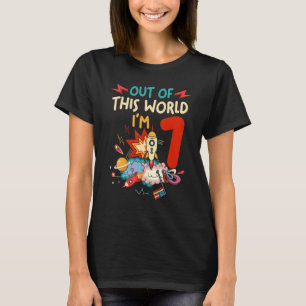 Camiseta Astronauta Del Espacio Ultraterrestre De 7 Años De