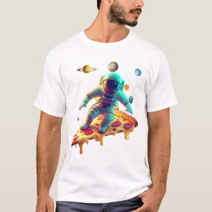 Camiseta Astronauta del Explorador Espacial en Pepperoni Pi