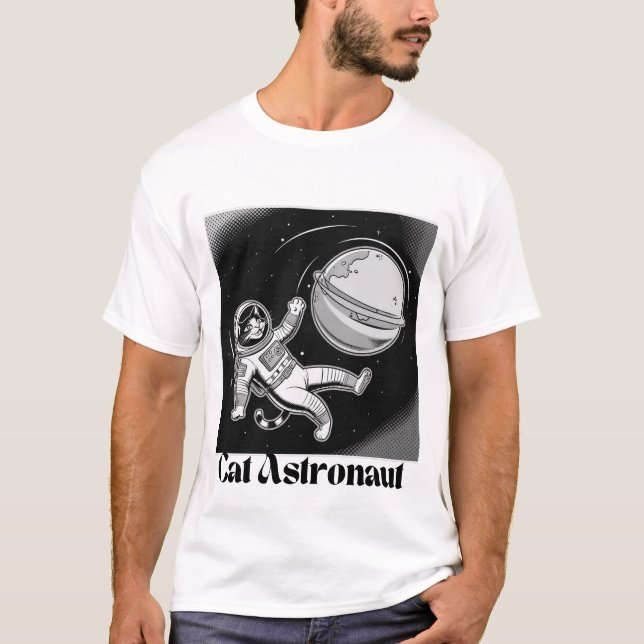 Camiseta Astronauta del gato (Anverso)
