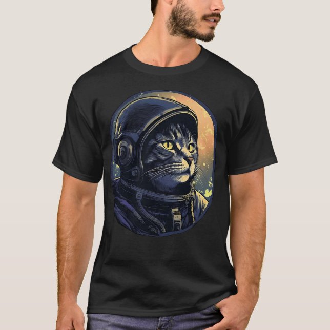 Camiseta Astronauta del gato (Anverso)