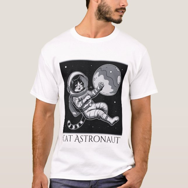Camiseta Astronauta del gato (Anverso)