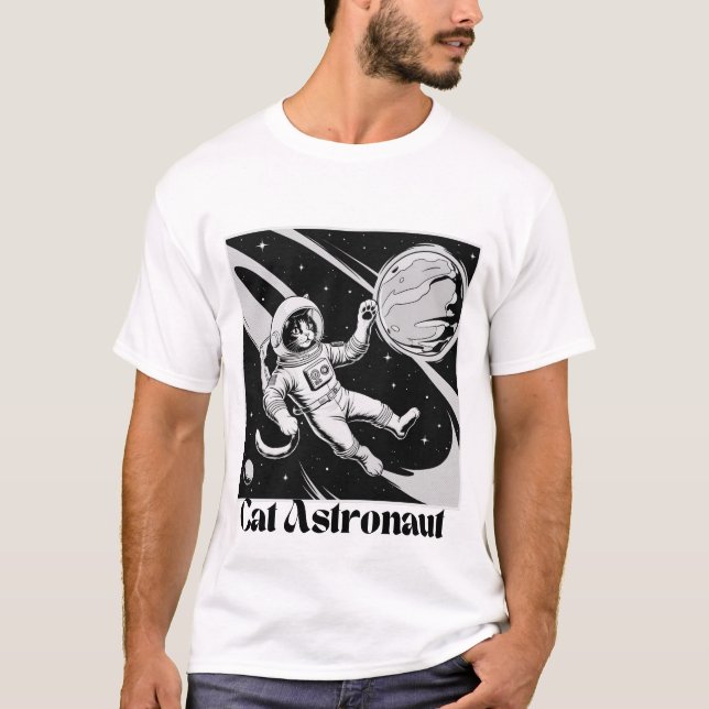 Camiseta Astronauta del gato (Anverso)