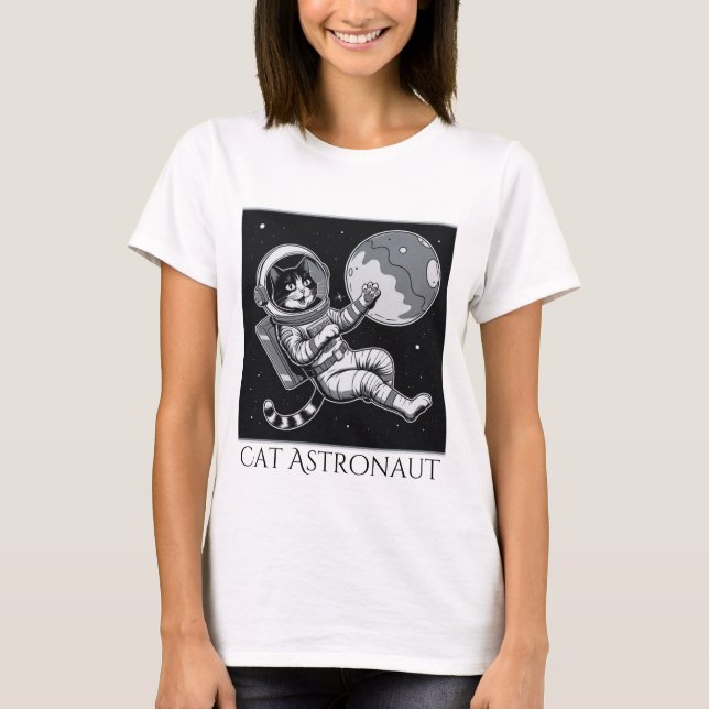 Camiseta Astronauta del gato (Anverso)