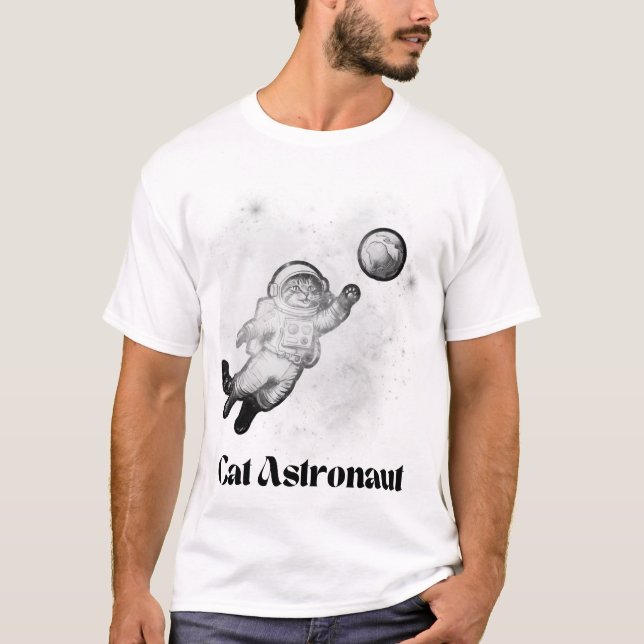 Camiseta Astronauta del gato (Anverso)