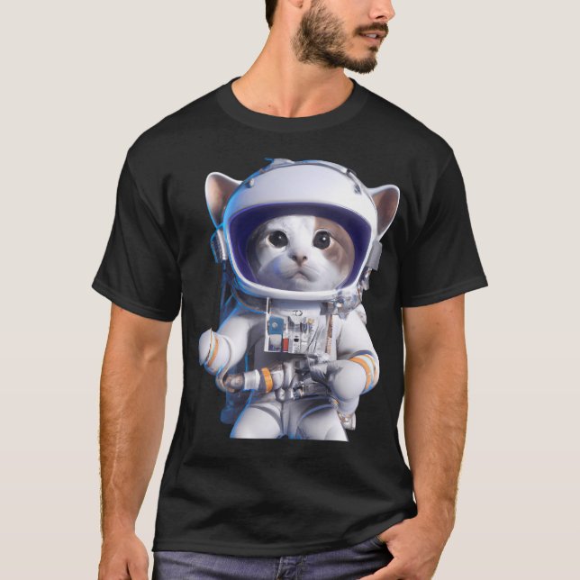 Camiseta Astronauta del gato (Anverso)