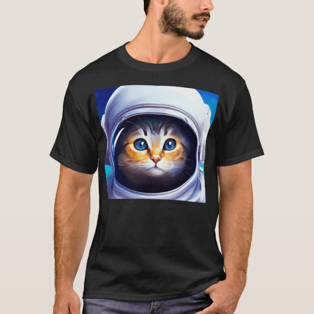 Camiseta Astronauta del gato (Anverso)
