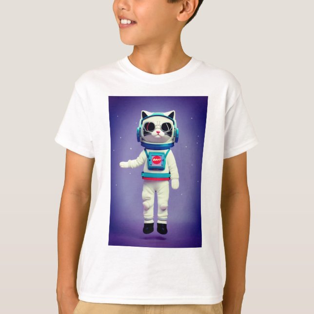 Camiseta Astronauta del gato (Anverso)