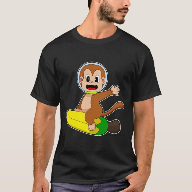 Camiseta Astronauta del mono bananero (Anverso)