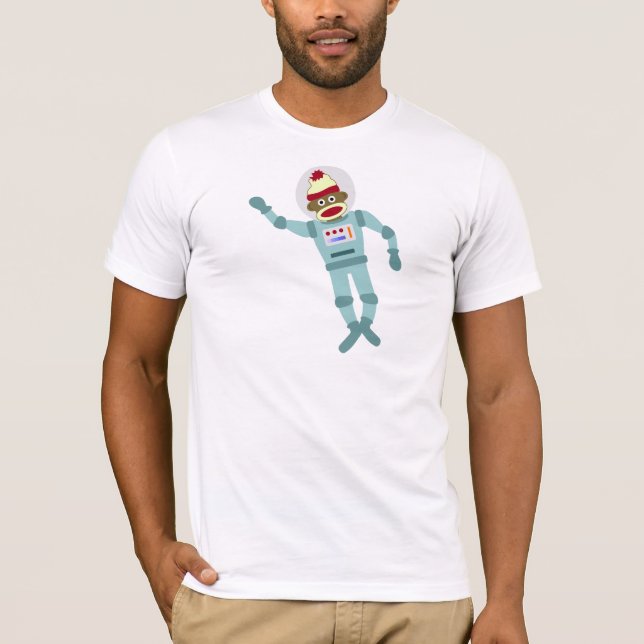 Camiseta Astronauta del mono del calcetín (Anverso)