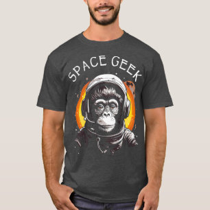 Camiseta Astronauta del mono mono Ape Chimp de vintage Spac