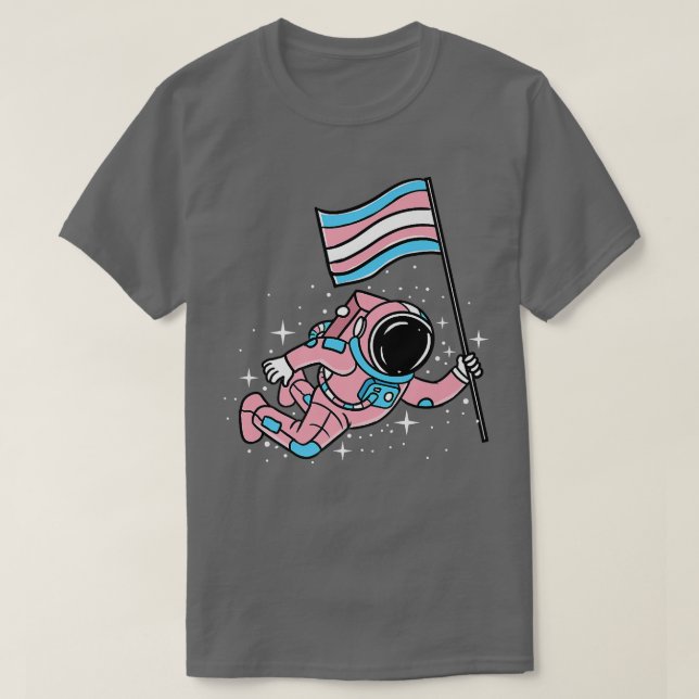 Camiseta Astronauta del Orgullo Trans (Diseño del anverso)