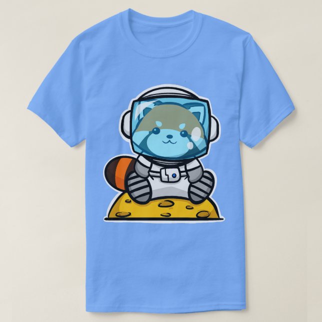 Camiseta Astronauta del Panda Rojo (Diseño del anverso)