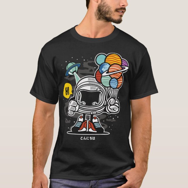 Camiseta Astronauta divertida (Anverso)