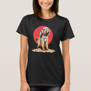 Camiseta Astronauta divertida de perros Goldendoodle Mars