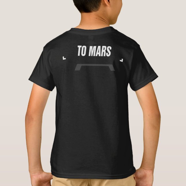 Camiseta Astronauta divertida lleva palomitas a Marte - Día (Reverso)