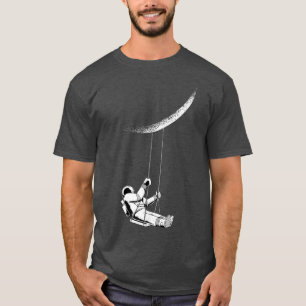 Camiseta Astronauta divertida oscila en luna creciente