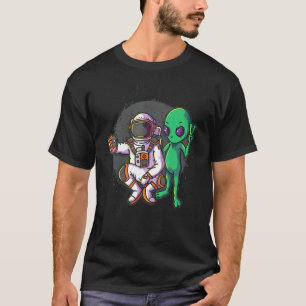 Camiseta Astronauta divertida y selfie alienígena Foto de u
