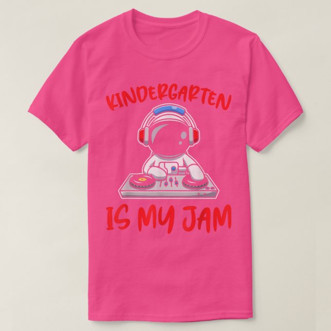 Camiseta Astronauta DJ de Kindergarten Lover (Diseño del anverso)