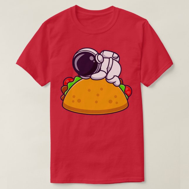 Camiseta Astronauta durmiendo en Personalizado de comida de (Diseño del anverso)