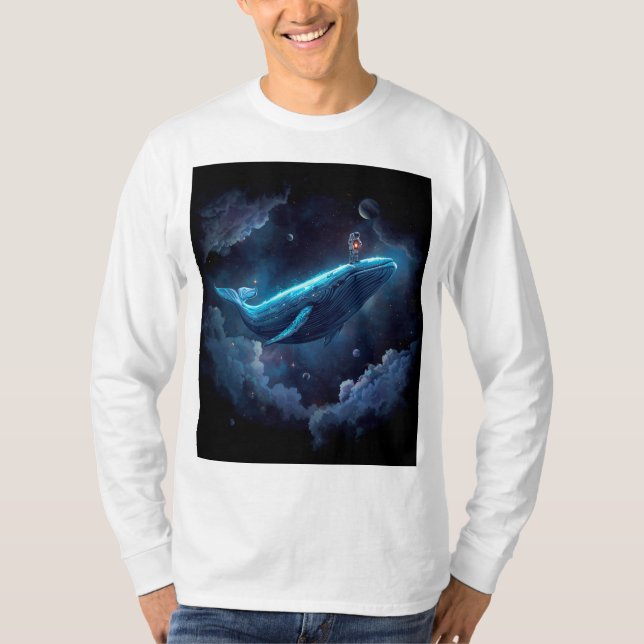 Camiseta Astronauta en ballena (Anverso)