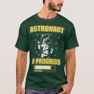 Camiseta Astronauta En Curso Cargando Futura Luna De Spacem