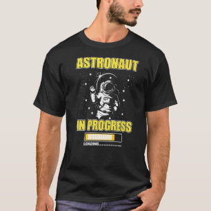 Camiseta Astronauta En Curso Cargando Futura Luna De Spacem