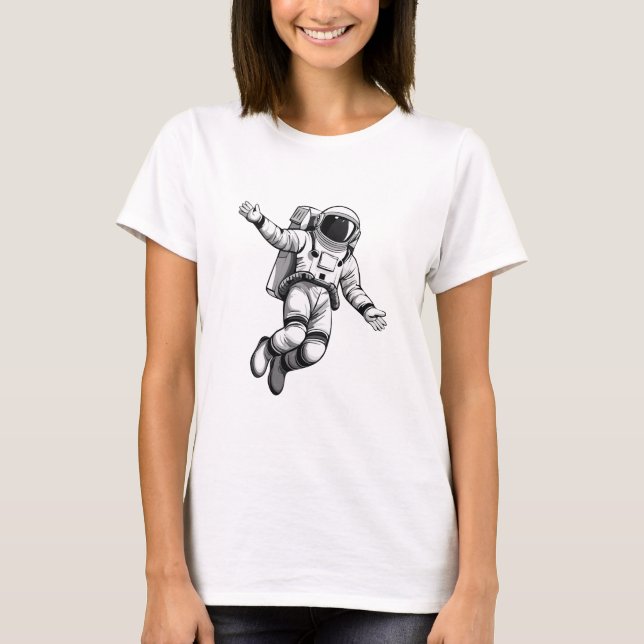 Camiseta Astronauta en el espacio (Anverso)