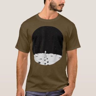 Camiseta Astronauta en el espacio caminando sobre la Luna s