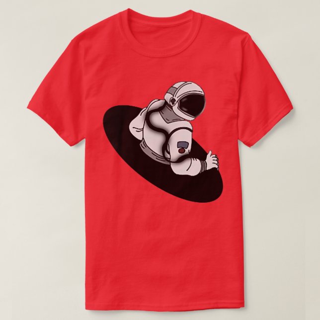 Camiseta Astronauta en el espacio espacial (Diseño del anverso)