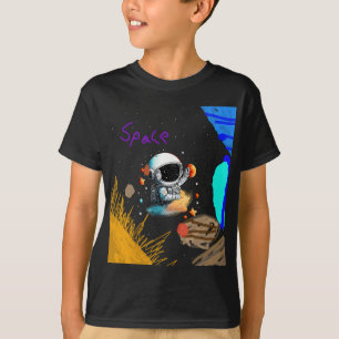 Camiseta Astronauta en el espacio para niños
