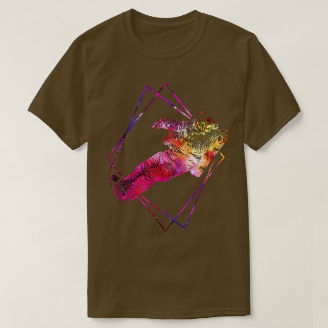 Camiseta Astronauta en el espacio ultraterrestre (Diseño del anverso)