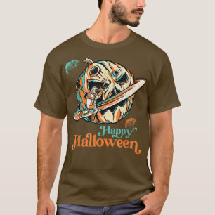 Camiseta Astronauta en el espacio ultraterrestre Calabaza P