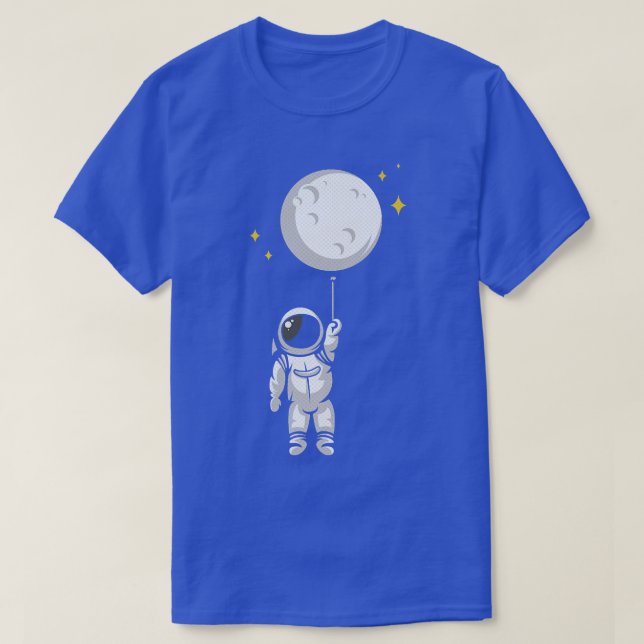 Camiseta Astronauta en globo espacial  (Diseño del anverso)