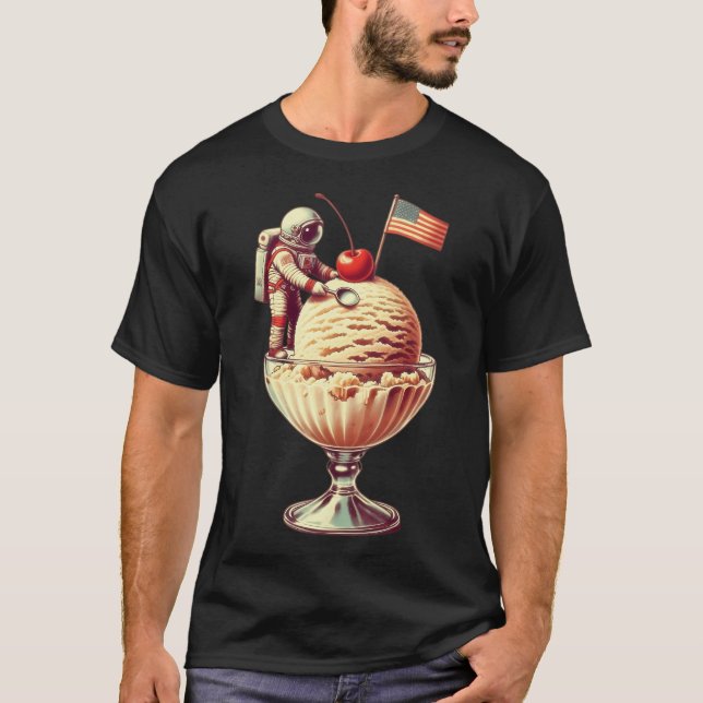 Camiseta Astronauta En Helado (Anverso)