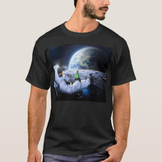 Camiseta Astronauta En La Luna Con Mejores Calidad De Cerve