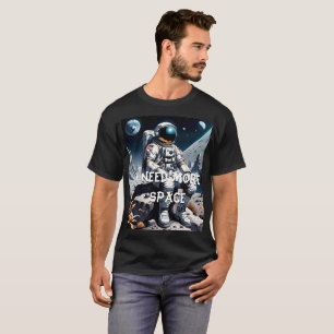 Camiseta Astronauta en la luna dice gracioso