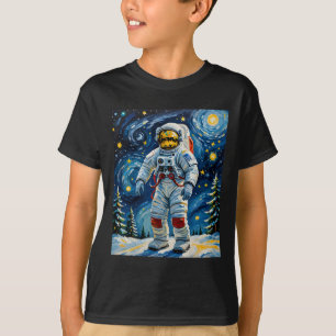 Camiseta Astronauta en la selva de invierno