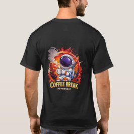 Camiseta Astronauta en pausa para el café  