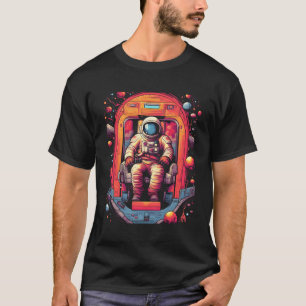 Camiseta Astronauta En Planeta Espacial De nave Espacial