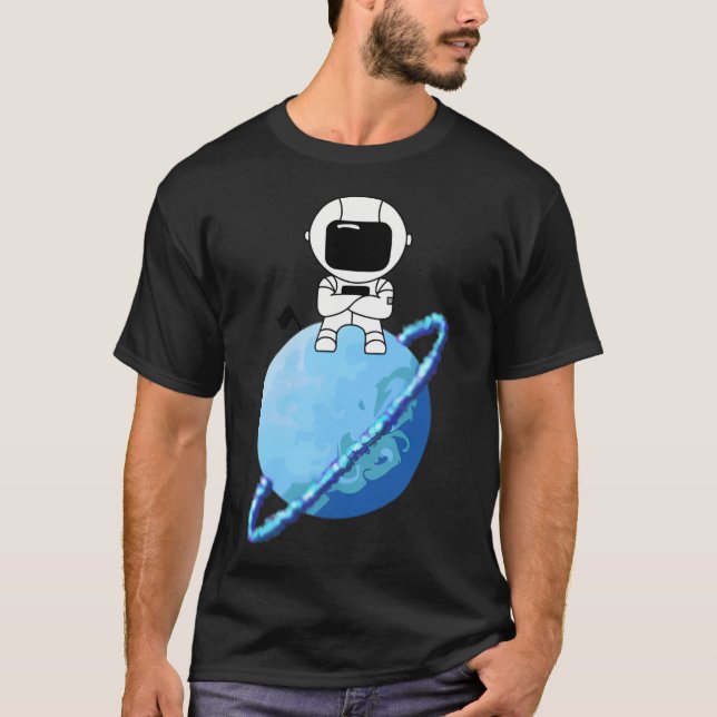 Camiseta Astronauta En Urano (Anverso)