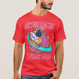 Camiseta Astronauta espacial alucinante a su cumpleaños de 