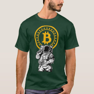 Camiseta Astronauta espacial Astronauta Bitcoin Hodling Moo