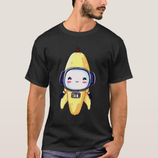 Camiseta Astronauta espacial Banana Robot