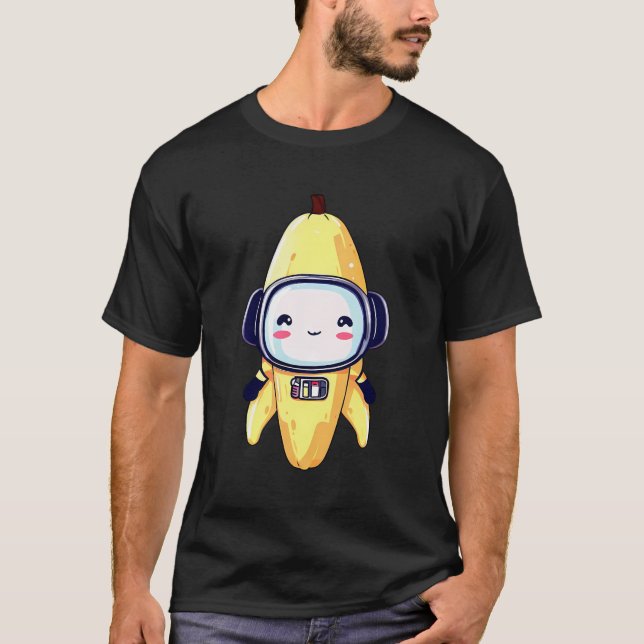 Camiseta Astronauta espacial Banana Robot (Anverso)